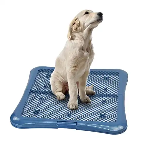 Petphabet Training Pad Holder Floor Protection Dog Pad Holder Mesh Training Tray (L-24"x24")